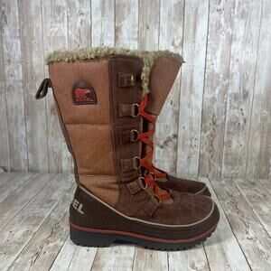 SOREL Womens TIVOLI HIGH II Tobacco BROWN Tan WATERPROOF Snow‎ Winter BOOTS 7